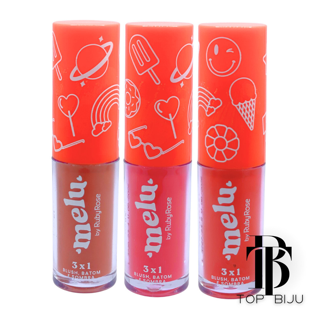 Cream Tint 3 em 1 Blush Batom e Sombra - Melu by Ruby Rose