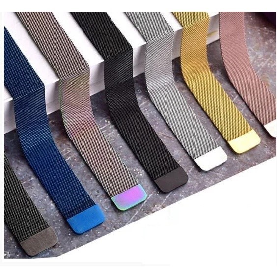 Pulseira Milanese de Metal para Smartwatch Tamanho 42/44/45mm