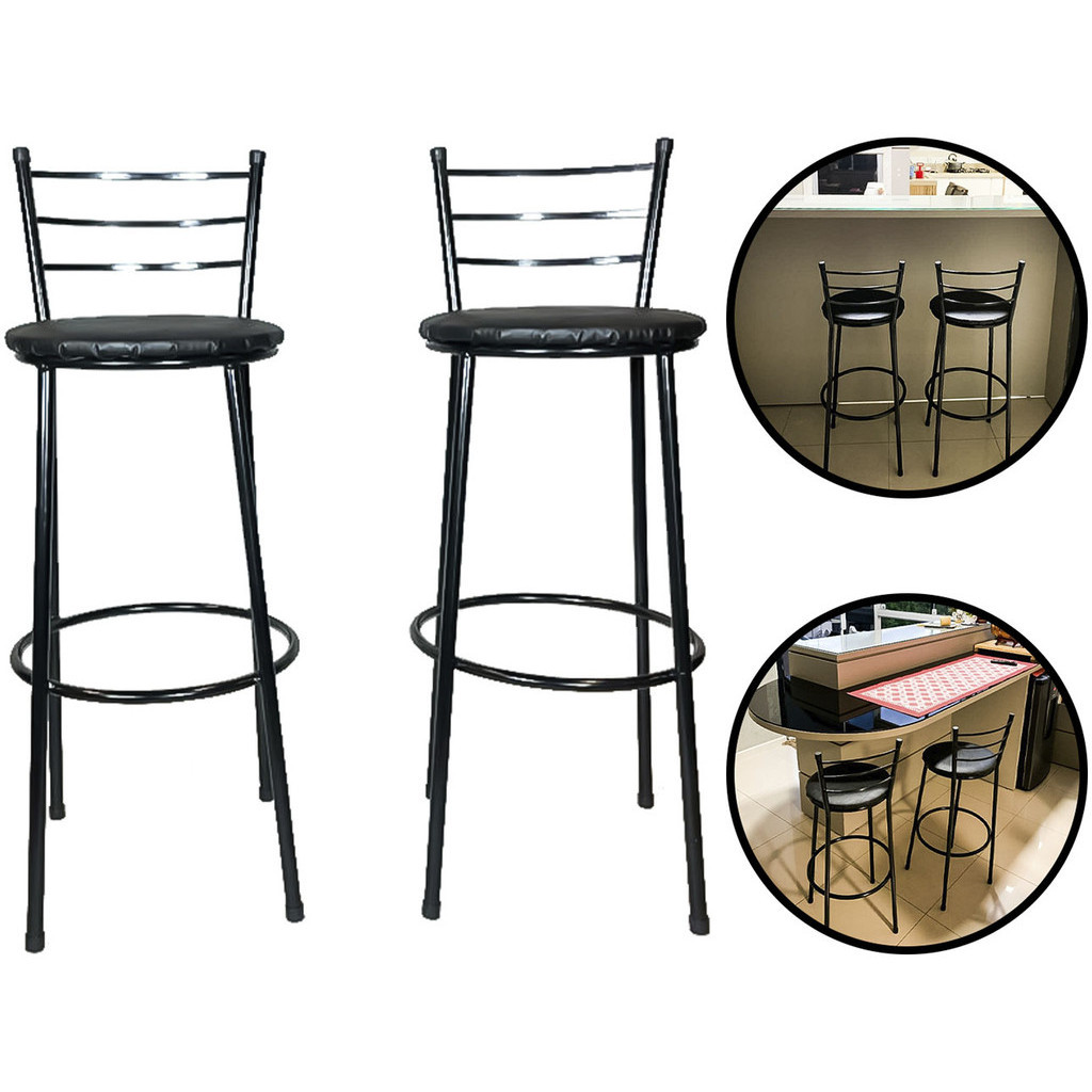 Kit 2 Banqueta Banco Banquinho Alta Bistrô Bancos Cozinha Bar Cozinha Balcão Churrasqueira Agrantt em Oferta na Shopee