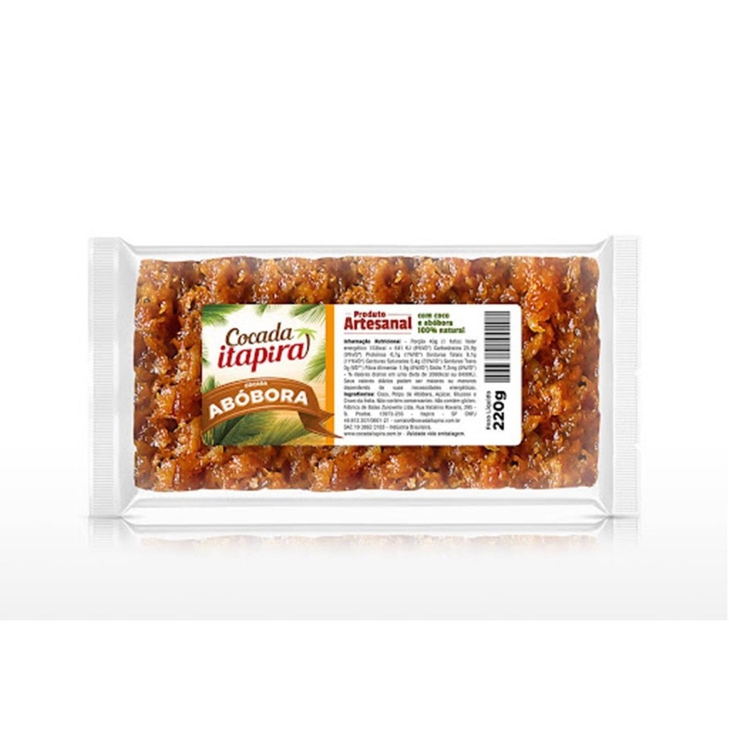 Cocada Itapira 220g - Produto Artesanal Abóbora