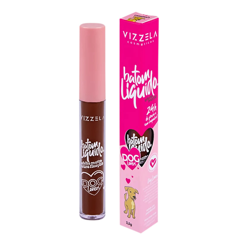 Vizzela Batom Líquido Dog Lovers Caramelo Cor 20