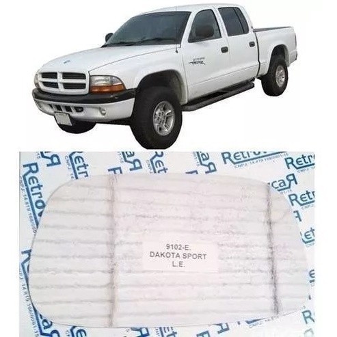 Lente Espelho Retrovisor Dodge Dakota Sport Lado Esquerdo