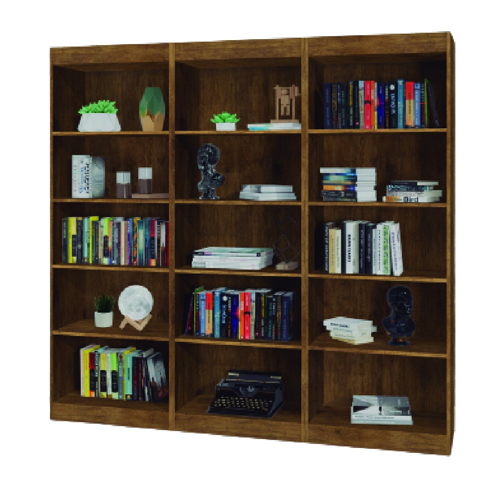 Estante Livreiro Multiuso 12 prateleiras 1,78m Office Jequitiba  J&A - Home & Living