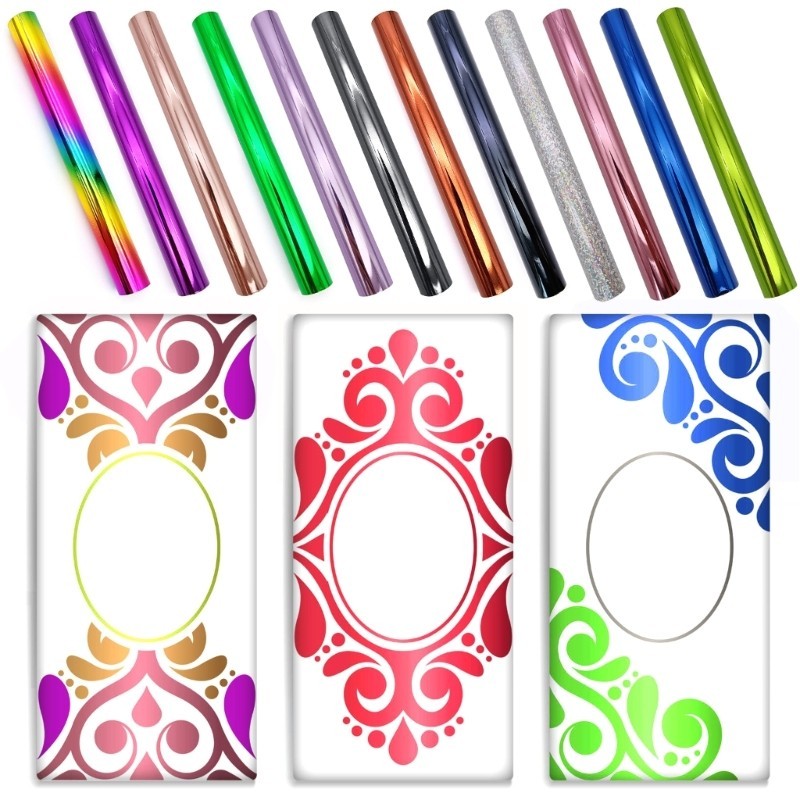 KIN Rolos De Transferência De Folha Pacote Toner Impressora De Rolo Reativa E Laminador Scrapbooking Papel Feito À Mão