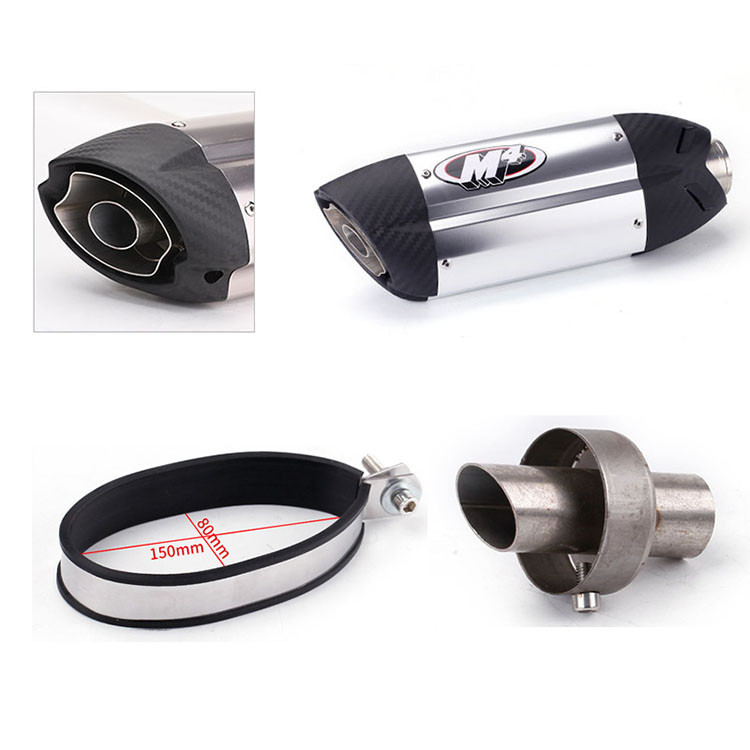 Ponta De Escape Da Motocicleta Fixxing Suporte Braçadeiras De Montagem Tubo Removível Silenciador DB Assassino