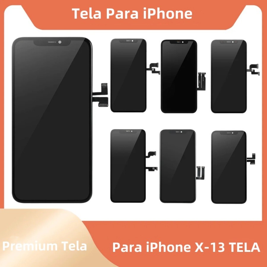 Premium Display Para Iphone X Xr Xs 11 12 Pro Max Frontal HD Vivid Tela Nova Incell Lcd 100% Teste