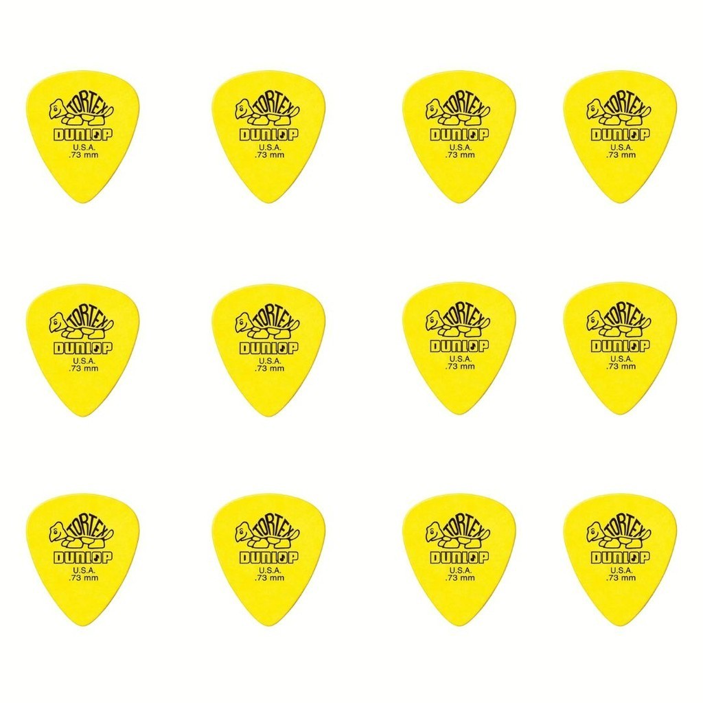 Kit com 12 Palhetas Tortex 0,73mm Dunlop