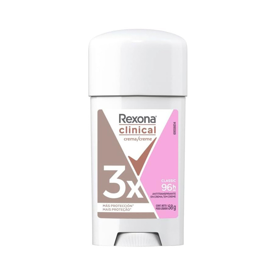 Desodorante Rexona Clinical Classic Feminino 58g em Oferta na Shopee