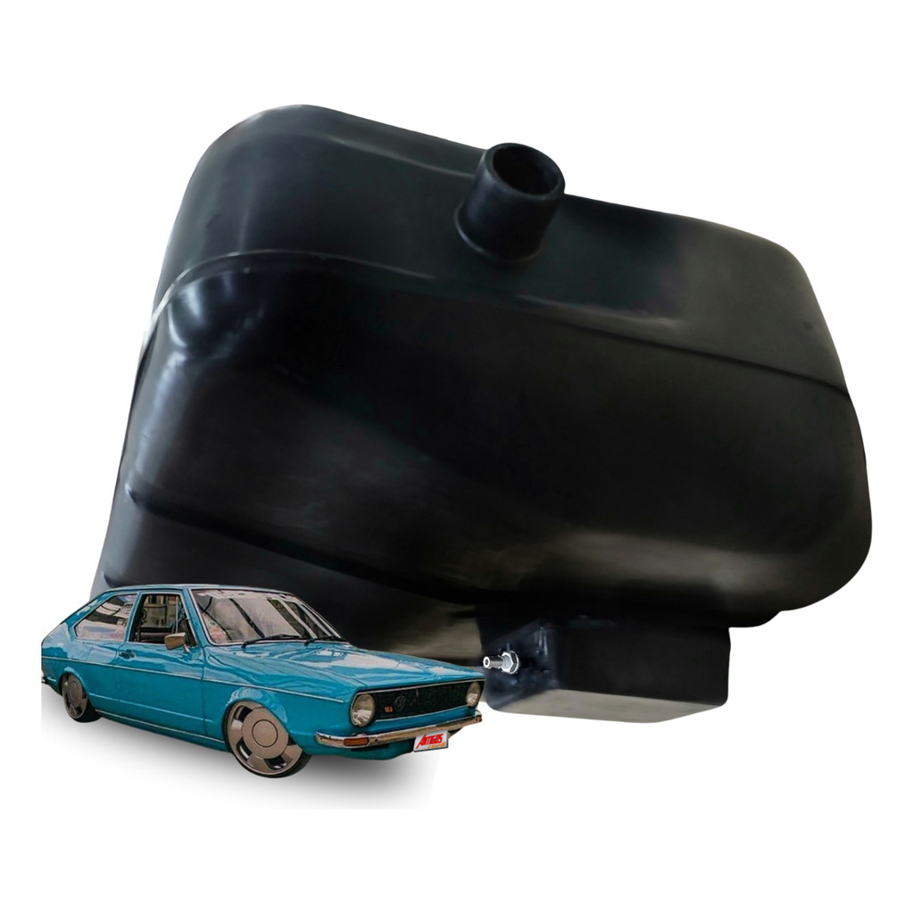Tanque de Combustível Plástico Volkswagen Passat 73 à 82 60 Litros + Boia + Catch Tank 1 Saída 1/2" + Kit De Montagem
