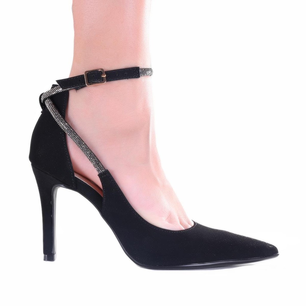 Scarpin Feminino Zariff 9430-216 Preto Nobuck