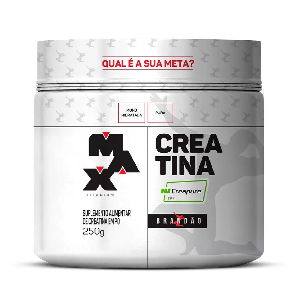 Creatina Creapure Rafael Brandão Pote 250g Max Titanium - Health