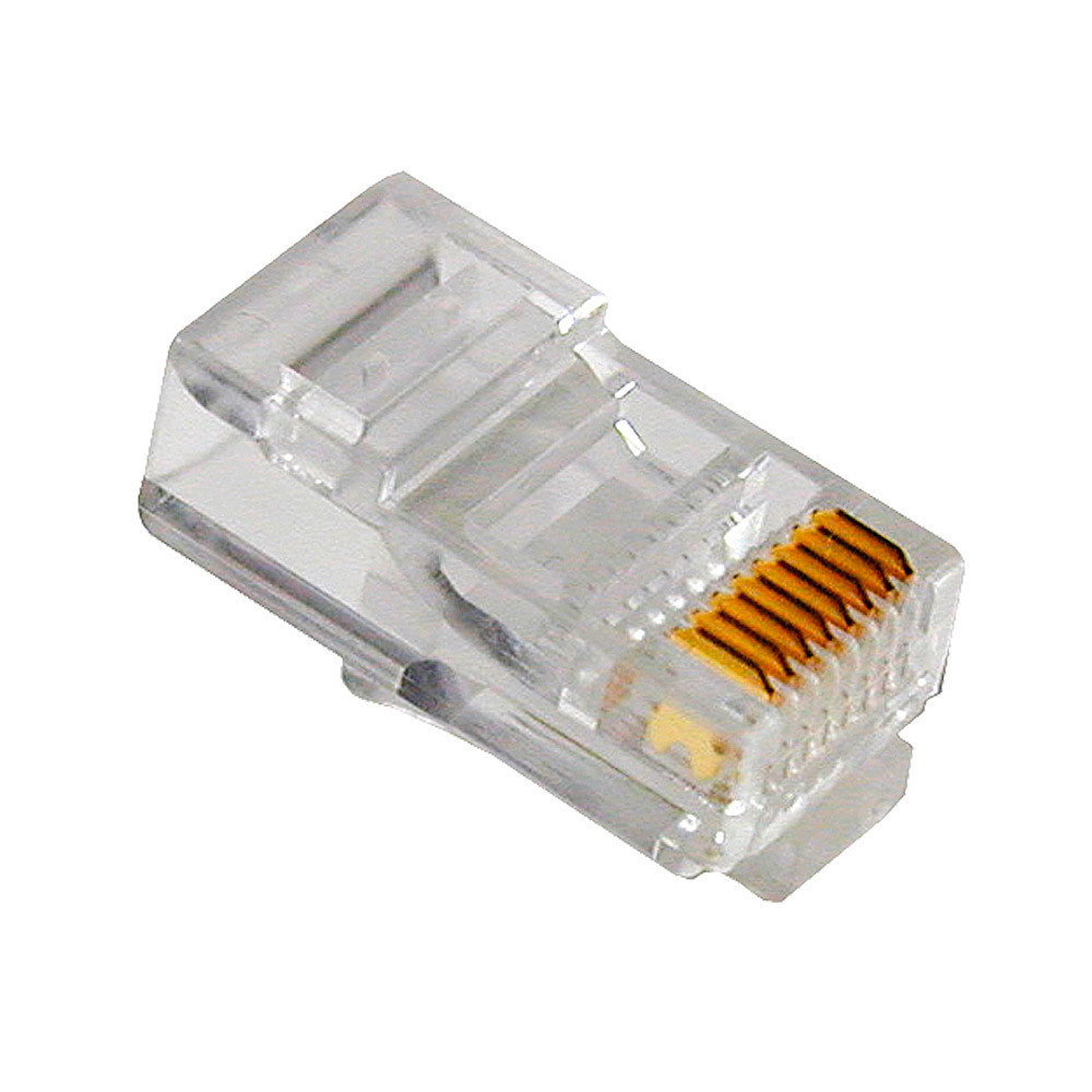 Conector RJ45 CAT6 Plug Rede LAN Internet C/100 Peças Tozz