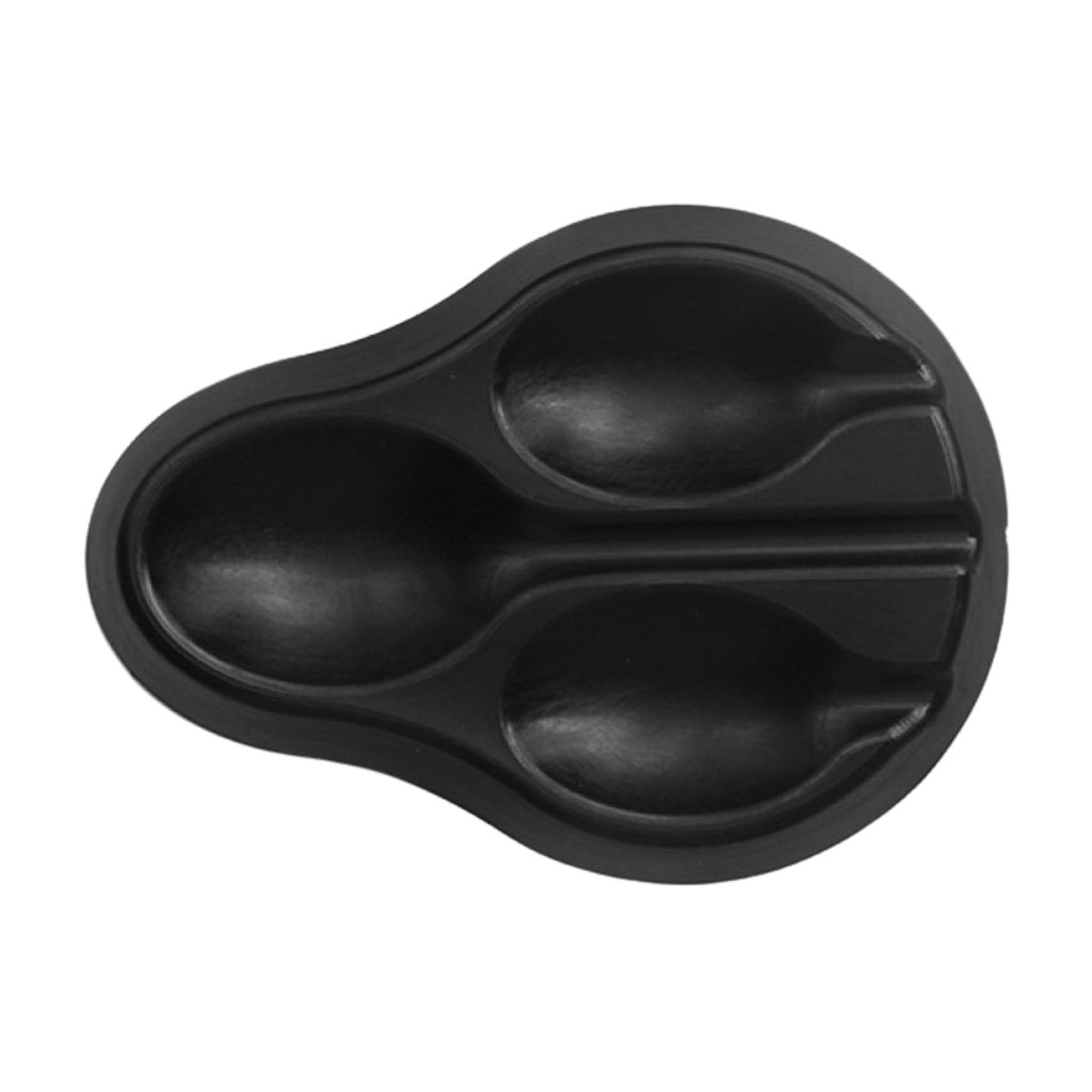 Descanso Para Talheres Preto Cinquetti, Porta-Talheres Para Cozinhar, Preto, Com 3 Compart...