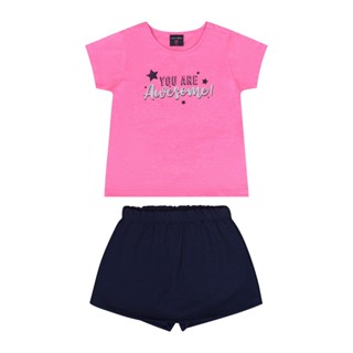 Conjunto com Blusa e Short-saia para Menina Guloseima em Oferta na Shopee