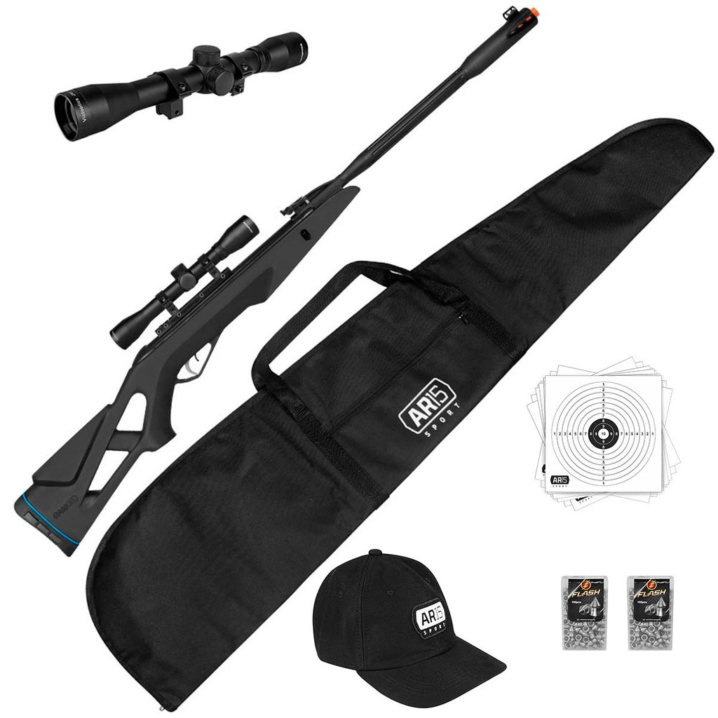 Carabina Pressão Gamo 5.5 Whisper+luneta4x32 +Boné AR15Sport