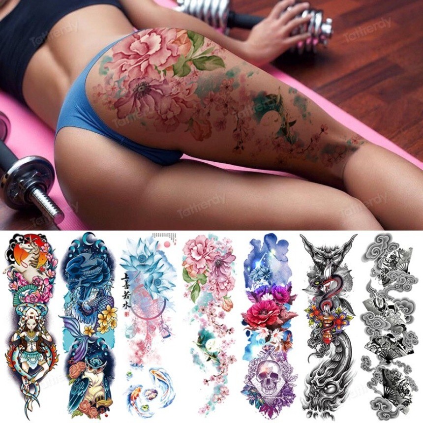 Tatuagem Adesiva Feminina Perna | BuscaProdutos