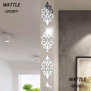 WATTLE 10 Pçs/Set Espelho Adesivos De Parede Removíveis Enfeite De Sala De Estar Varanda Ornamento Decoração De Casa em Oferta na Shopee