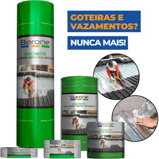 Fita Manta Asfáltica Adesiva Para Telhados Reparo Em Calhas Anti-Goteira Furos em Oferta na Shopee