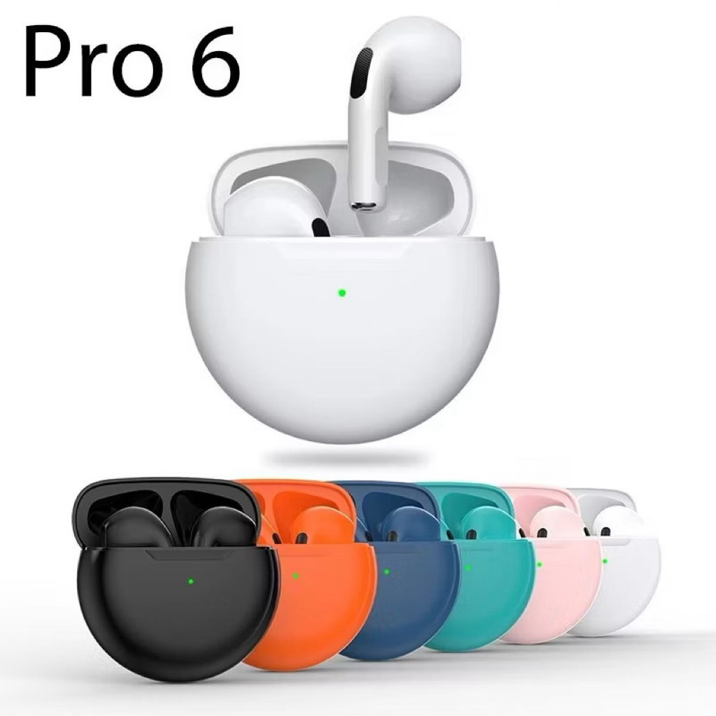 Air Pro 6 TWS Fones De Ouvido Bluetooth Sem Fio Fones De Ouvido Esportivos em Oferta na Shopee