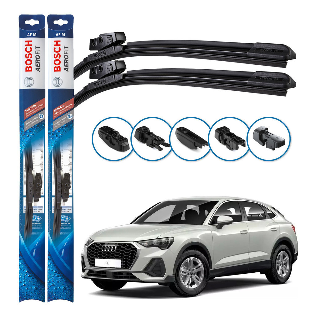 Par de Palhetas Limpador Parabrisa Multiclip Original Bosch Audi Q3 2013 A 2024