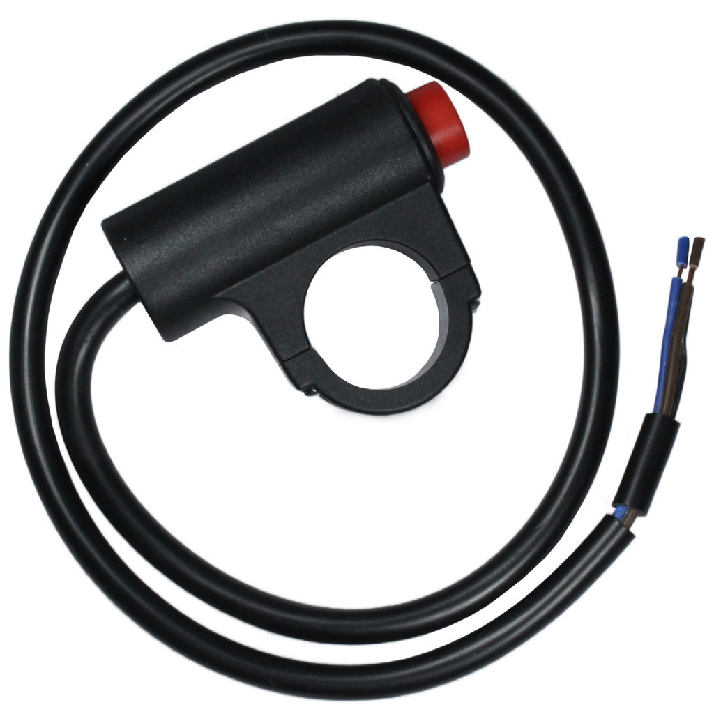 Interruptor pisca alerta universal moto 3 fios com suporte fixação CG125 CG150 CG160 CBX250 XRE300