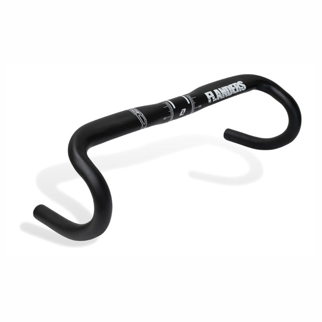 Guidão Speed Alumínio Compacto Ergonômico 31.8x420mm Preto Zoom DR-195 Reach 77m