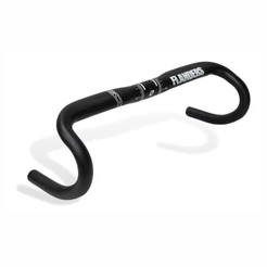 Guidão Speed Alumínio Compacto Ergonômico 31.8x440mm Preto Zoom DR-195 Reach 77mm Drop 128mm Road Top