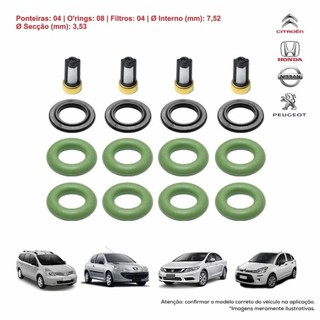 KIT FILTRO BICO INJETOR GM AGILE SIENA FOCUS ASTRA em Oferta na Shopee