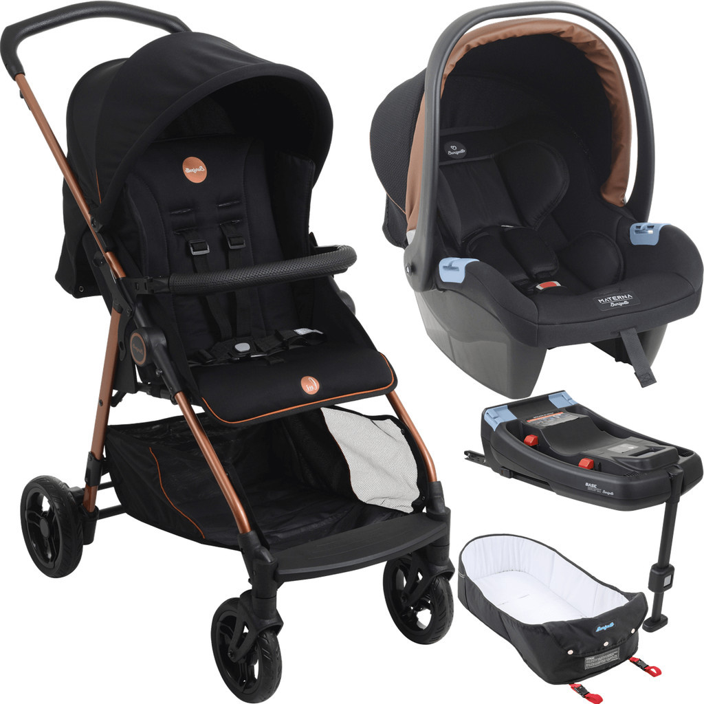 Carrinho Moises Bebe Conforto Base ISOFIX Burigotto Lui Cobre em Oferta na Shopee