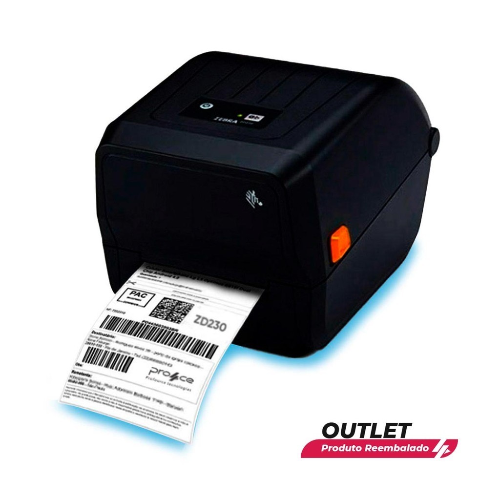 Usado: Impressora de Etiquetas Zebra ZD230 Evolução GT800 em Oferta na Shopee