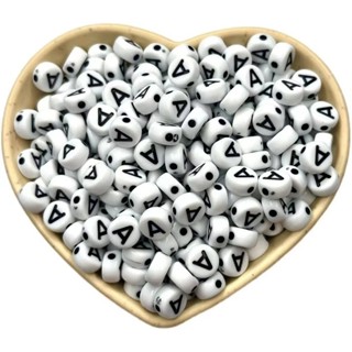 Miçangas Infantil Letras 50 Pçs A Sua Escolha-branco em Oferta na Shopee