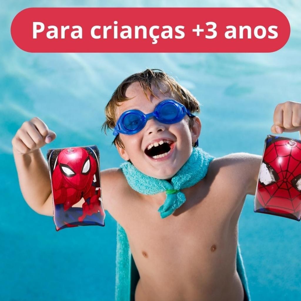 Boia de Braço Inflável 18x14cm Spiderman Marvel