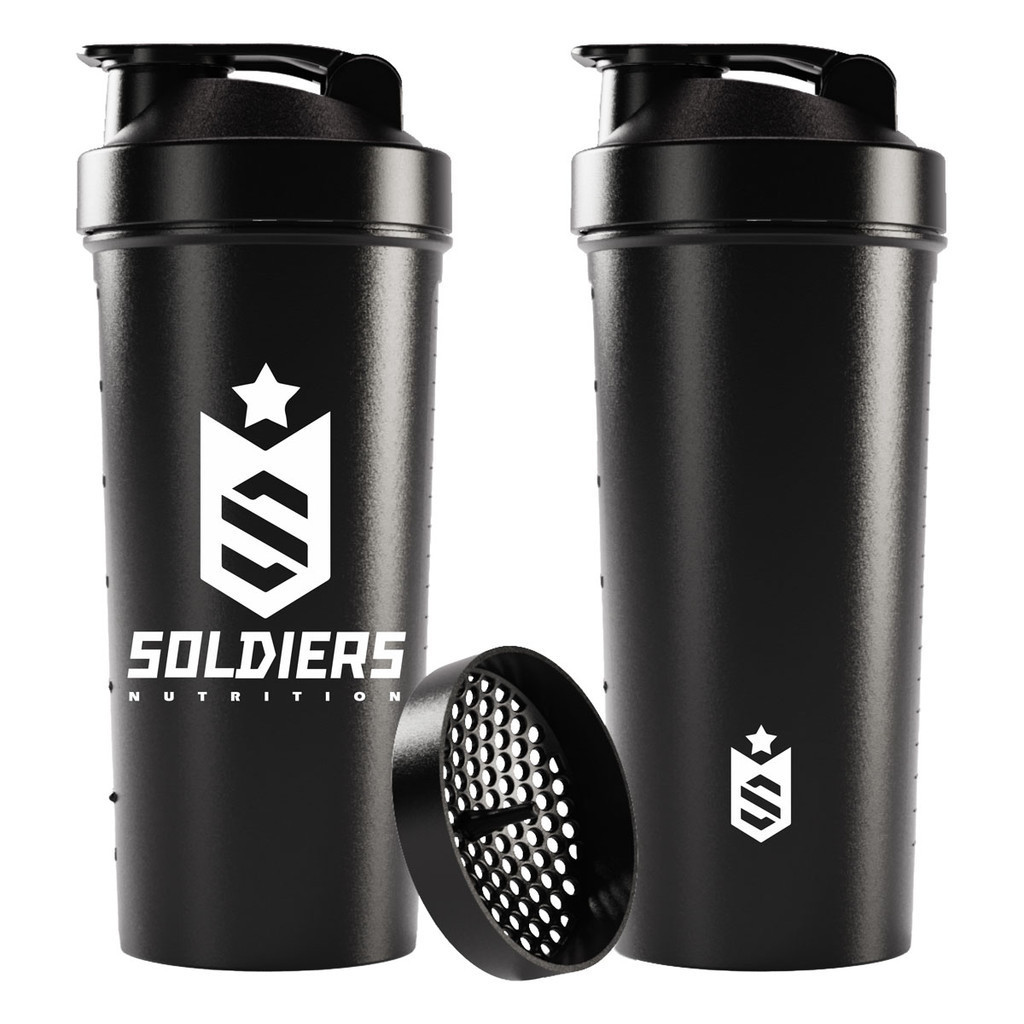 Coqueteleira Slim 600ml Soldiers Nutrition Acessório Academia Hidratação Esportiva em Oferta na Shopee