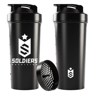Coqueteleira Slim 600ml Soldiers Nutrition Acessório Academia Hidratação Esportiva 