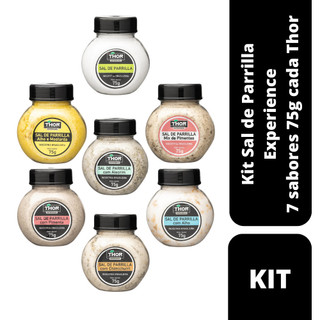 Kit Sal de Parrilla Experience 7 sabores 75g cada Thor em Oferta na Shopee