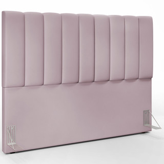 Cabeceira Cama Box Casal Queen 160 cm Dália W01 Suede Rosê - Lyam Decor em Oferta na Shopee
