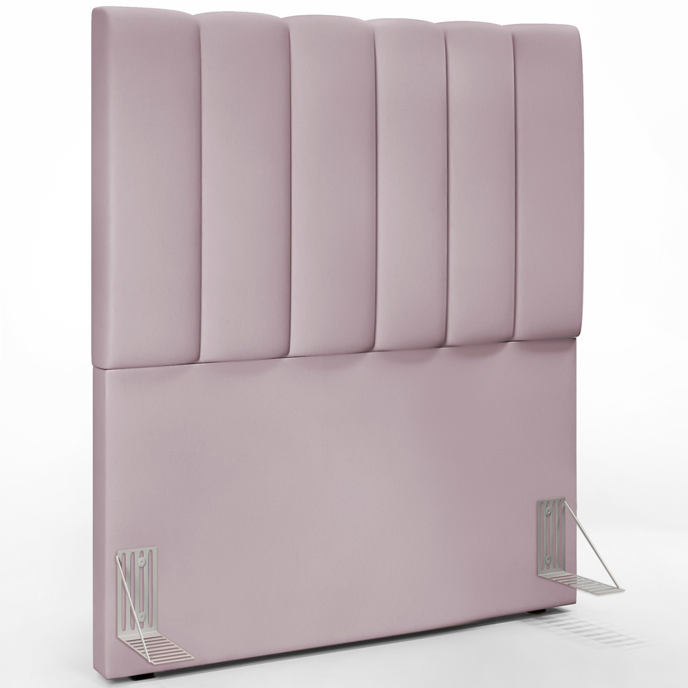 Cabeceira Cama Box Solteiro 100 cm Dália W01 Suede Rosê - Lyam Decor - Home & Living