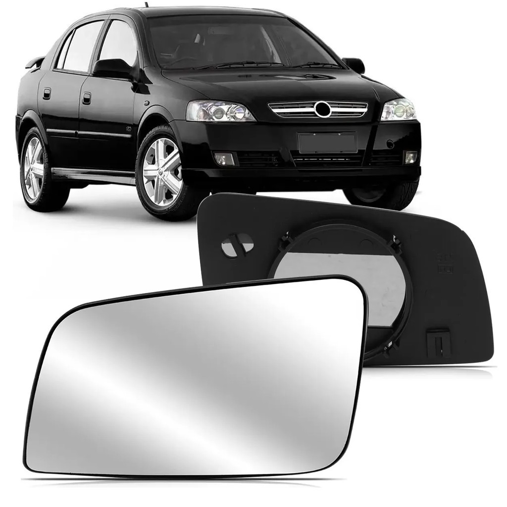 Lente Retrovisor Com Base Astra Hatch Astra Sedan 1999 A 2011 Modelo Novo Lado Direito