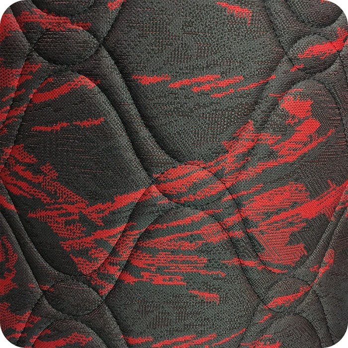 Tecido Malharia Costurada Dublada 10mm Vermelha