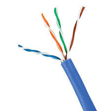 Cabo Lan p/ Cftv Azul Cat5e - Rolo Com 100mts - PROMO TOP