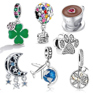Berloques de Prata 925 Charms Balões Aviões Café Charme Clássicos Acessórios