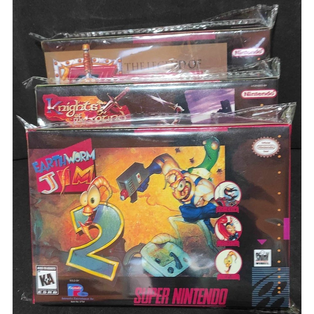 Jogo EarthWorm Jim 2 Super Nintendo PCB Original Repro Funcionando 100% ,game,fita,cartucho, snes.