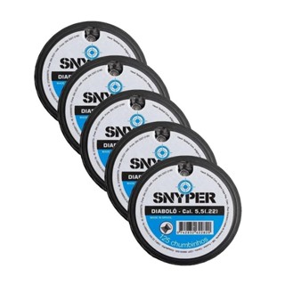 Kit 5 Latas Chumbinho Snyper Diabolô 5.5mm - 625 Unidades em Oferta na Shopee