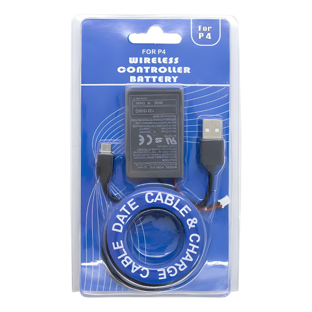 Bat. Para Controle Ps4 2000 Mah + Cabo Usb 4.5mm em Oferta na Shopee