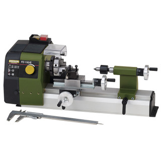 Torno Mecânico de Precisão Proxxon FD150/E 24150 100W de Bancada para Usinagem em Metal