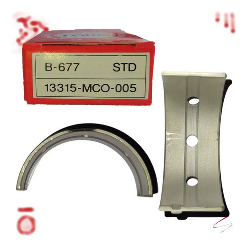 Bronzina Mancal Honda Cb 400 Cb 450 Cbr 450 Std Preta 677
