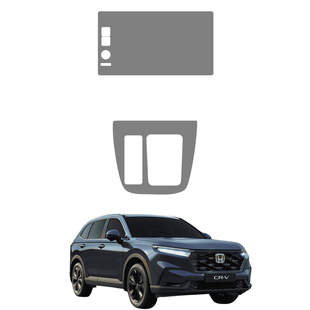 Película PPF Proteção Kit Console Central Multimídia Honda CR-V 2025 2026 Transparente TPU Anti Risco