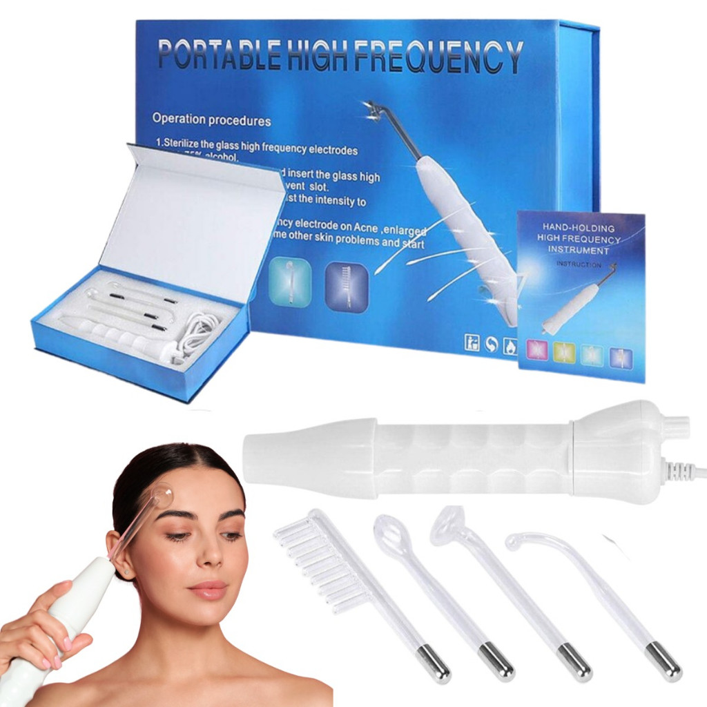 Aparelho Estética Alta Frequência Portátil Facial E Capilar Bivolt