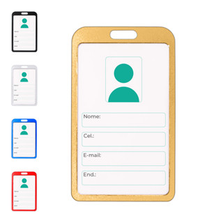 10 Porta Crachás Rígido De Alumínio P/ Eventos, Trabalho em Oferta na Shopee
