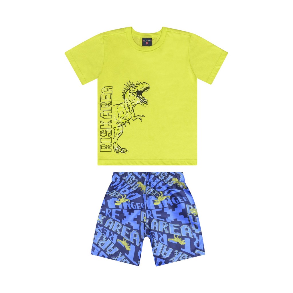 Conjunto com Camiseta e Bermuda para Menino Guloseima em Oferta na Shopee